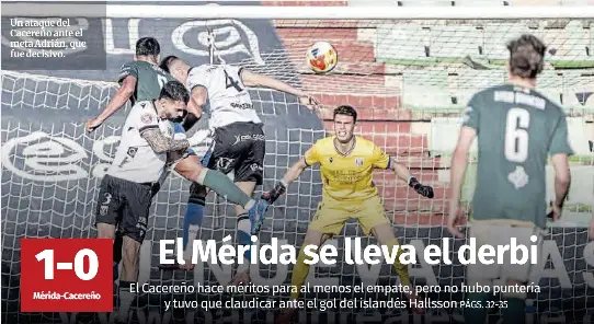 EL MÉRIDA SE LLEVA EL DERBI