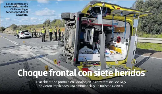 CHOQUE FRONTAL CON SIETE HERIDOS