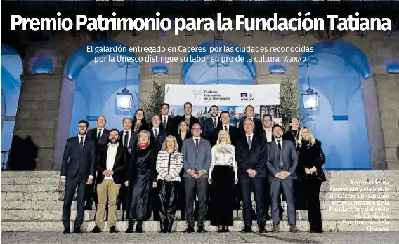 PREMIO PATRIMONIO PARA LA FUNDACIÓN TATIANA