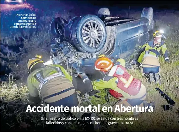 ACCIDENTE MORTAL EN ABERTURA