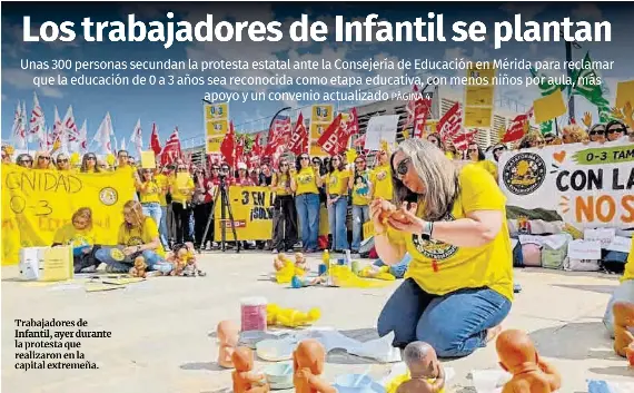 LOS TRABAJADORES DE INFANTIL SE PLANTAN