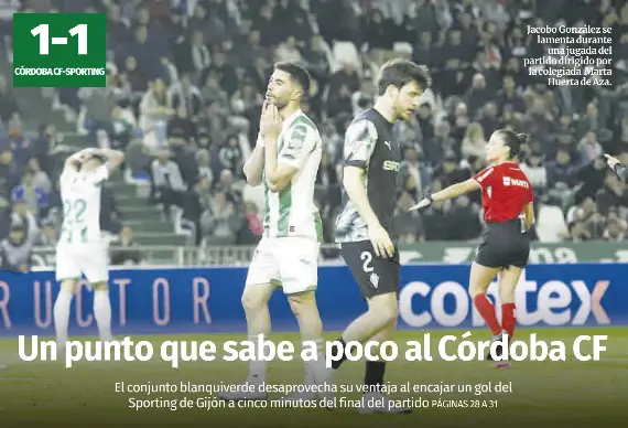 UN PUNTO QUE SABE A POCO AL CÓRDOBA CF