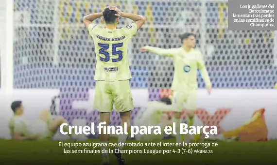 CRUEL FINAL PARA EL BARÇA
