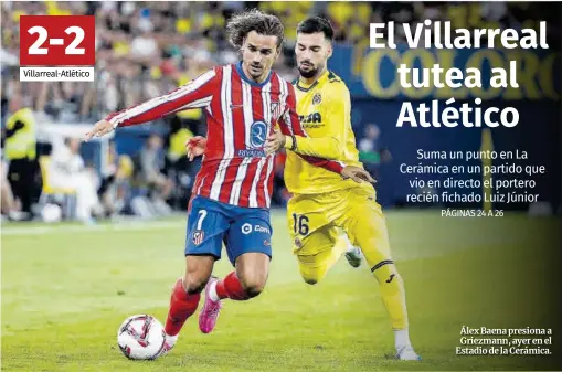 EL VILLARREAL TUTEA AL ATLÉTICO