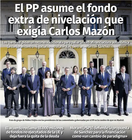 EL PP ASUME EL FONDO EXTRA DE NIVELACIÓN QUE EXIGÍA CARLOS MAZÓN