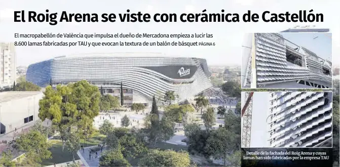 EL ROIG ARENA SE VISTE CON CERÁMICA DE CASTELLÓN