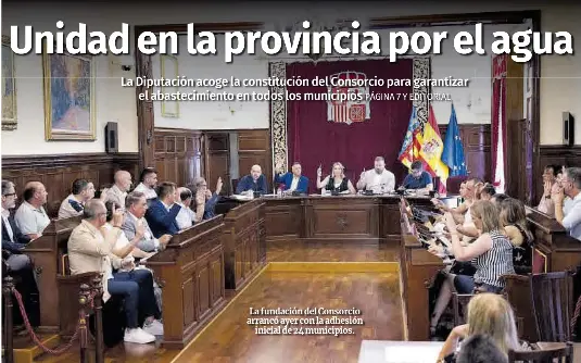 UNIDAD EN LA PROVINCIA POR EL AGUA