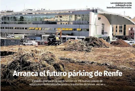 ARRANCA EL FUTURO PÁRKING DE RENFE