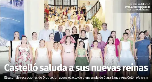 CASTELLÓ SALUDA A SUS NUEVAS REINAS