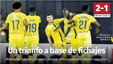 UN TRIUNFO A BASE DE FICHAJES