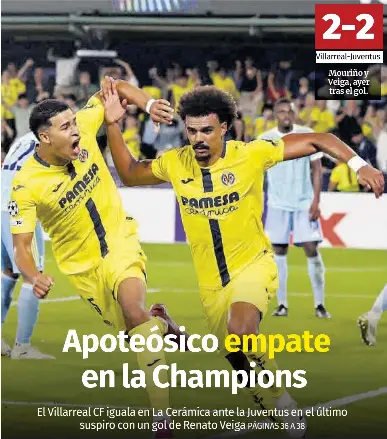 APOTEÓSICO EMPATE EN LA CHAMPIONS