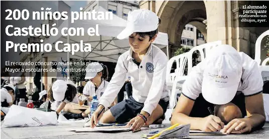 200 NIÑOS PINTAN CASTELLÓ CON EL PREMIO CAPLA