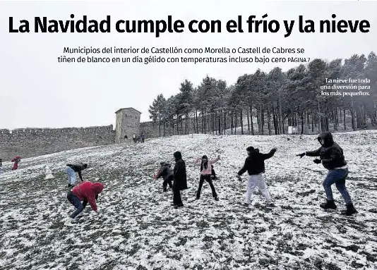 LA NAVIDAD CUMPLE CON EL FRÍO Y LA NIEVE