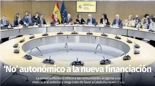 ‘NO’ AUTONÓMICO A LA NUEVA FINANCIACIÓN