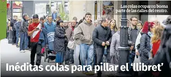 INÉDITAS COLAS PARA PILLAR EL ‘LLIBRET’