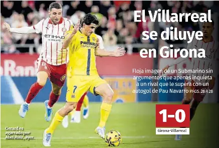 EL VILLARREAL SE DILUYE EN GIRONA