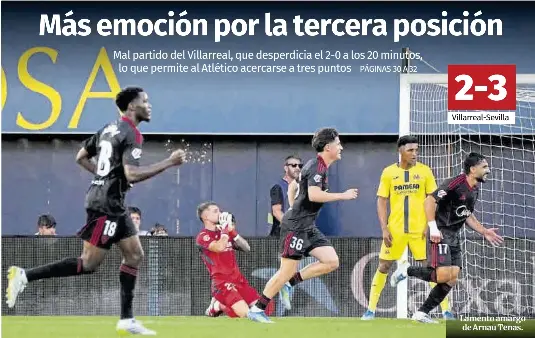 MÁS EMOCIÓN POR LA TERCERA POSICIÓN