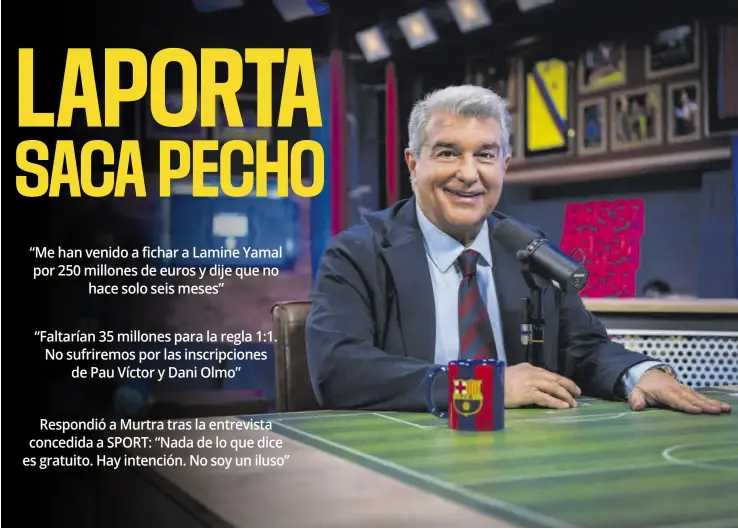 LAPORTA SACA PECHO