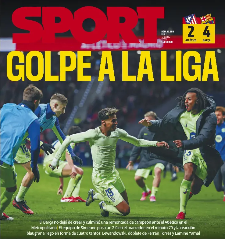 GOLPE A LA LIGA