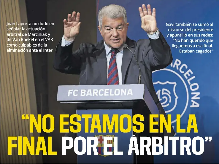 “NO ESTAMOS EN LA FINAL POR EL ÁRBITRO”
