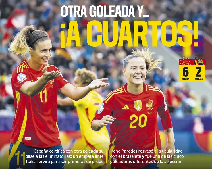 OTRA GOLEADA Y... ¡ A CUARTOS!