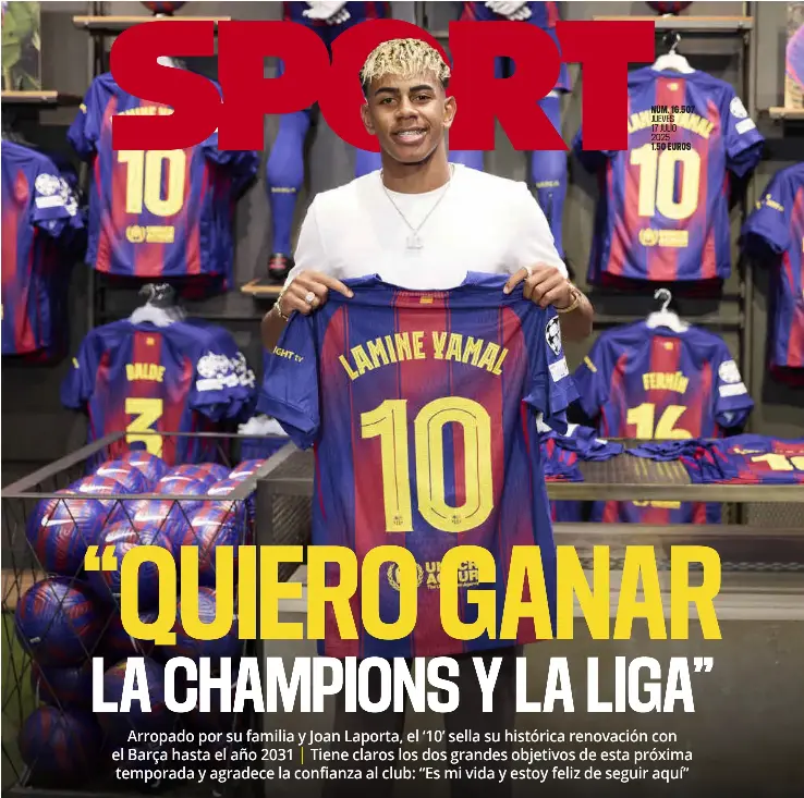 “QUIERO GANAR LA CHAMPIONS Y LA LIGA”