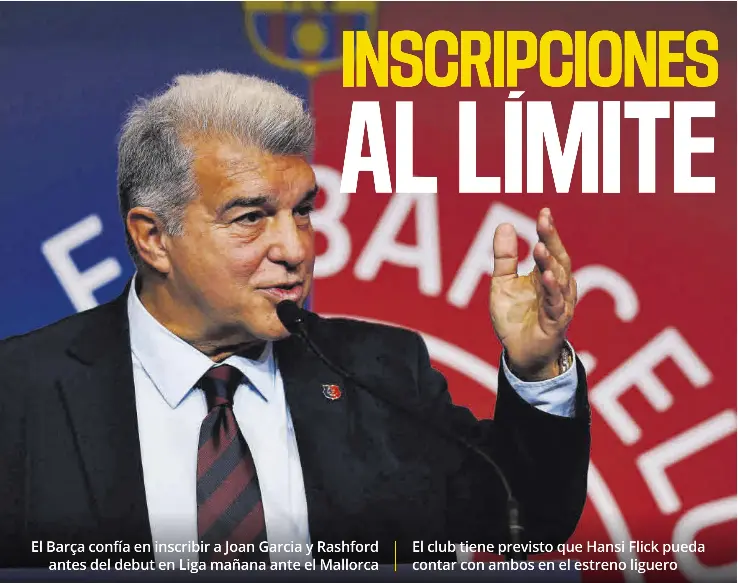INSCRIPCIONES AL LÍMITE
