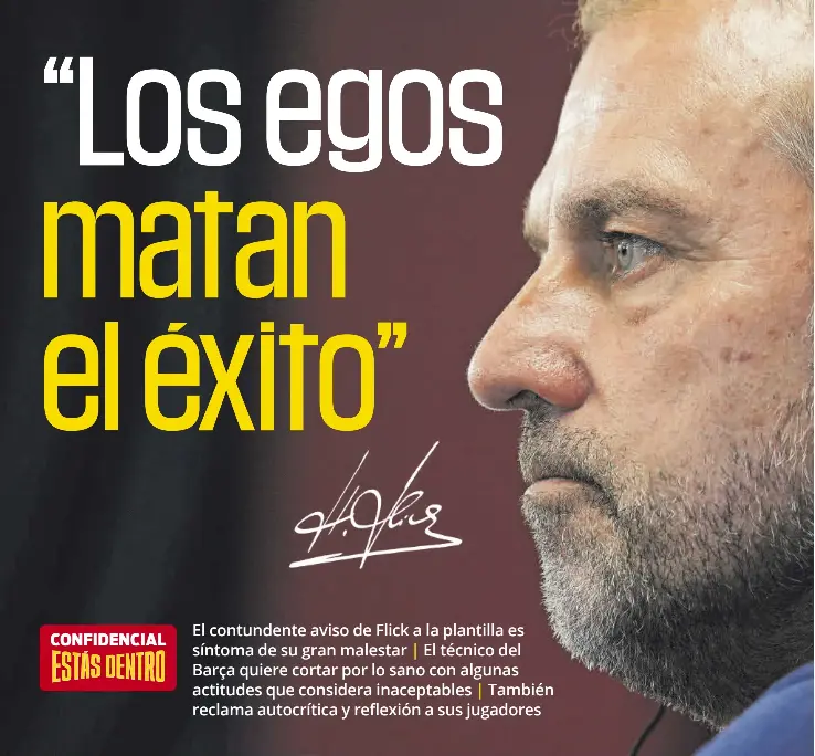 “LOS EGOS MATAN EL ÉXITO”