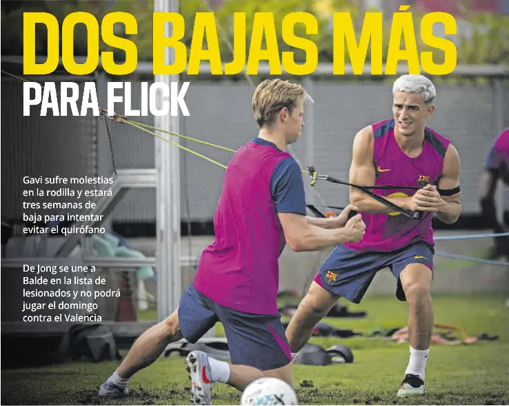 DOS BAJAS MÁS PARA FLICK