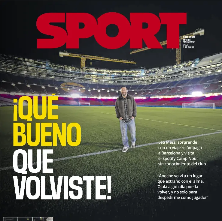 ¡ QUÉ BUENO QUE VOLVISTE!