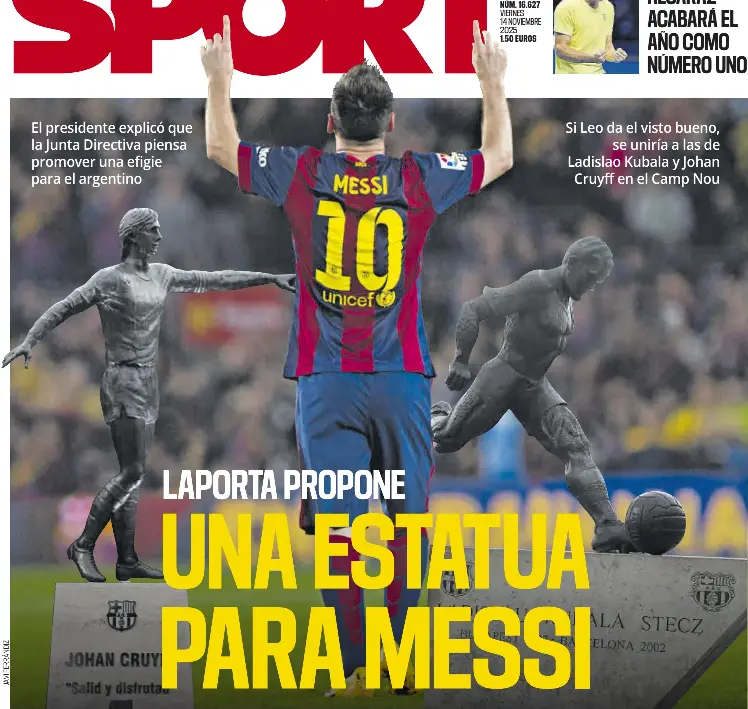 UNA ESTATUA PARA MESSI