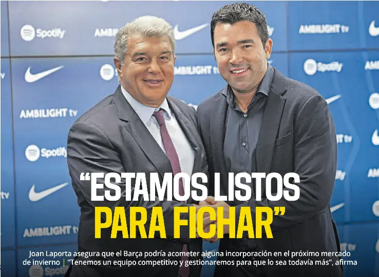 “ESTAMOS LISTOS PARA FICHAR”