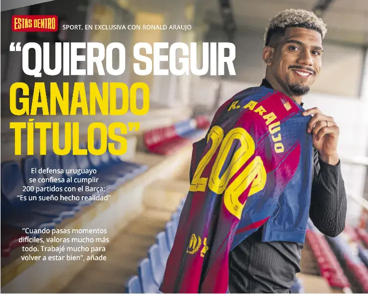 “QUIERO SEGUIR GANANDO TÍTULOS”