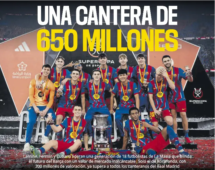 UNA CANTERA DE 650 MILLONES