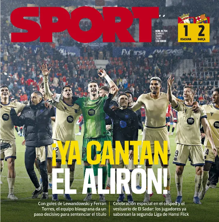 ¡ YA CANTAN EL ALIRÓN!