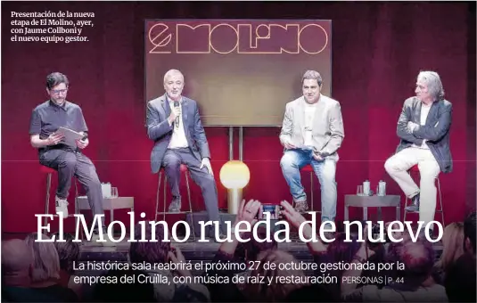 EL MOLINO RUEDA DE NUEVO