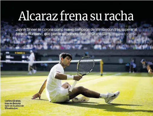 ALCARAZ FRENA SU RACHA