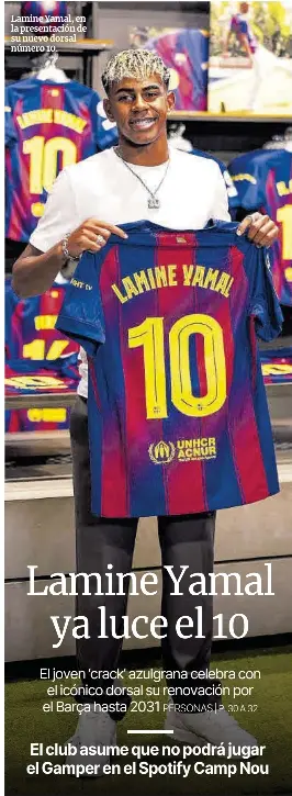 LAMINE YAMAL YA LUCE EL 10
