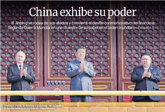 CHINA EXHIBE SU PODER