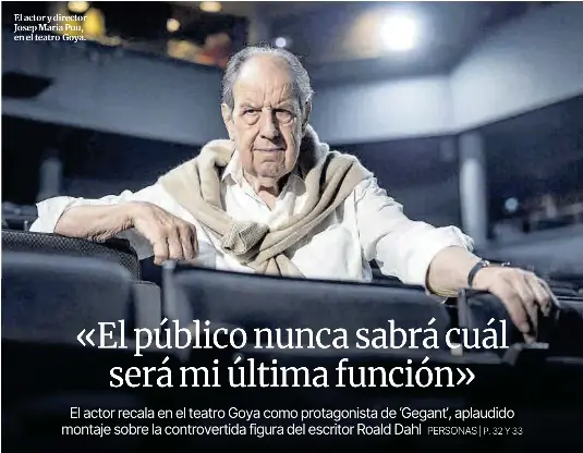 «EL PÚBLICO NUNCA SABRÁ CUÁL SERÁ MI ÚLTIMA FUNCIÓN»
