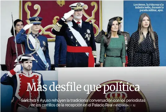 MÁS DESFILE QUE POLÍTICA