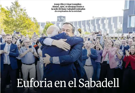 EUFORIA EN EL SABADELL