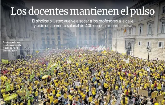 LOS DOCENTES MANTIENEN EL PULSO