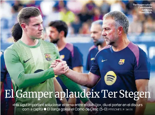 EL GAMPER APLAUDEIX TER STEGEN