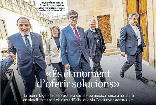 «ÉS EL MOMENT D’OFERIR SOLUCIONS»