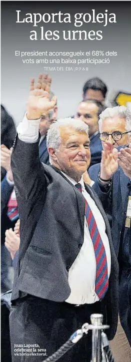 LAPORTA GOLEJA A LES URNES