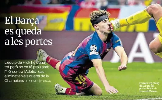 EL BARÇA ES QUEDA A LES PORTES