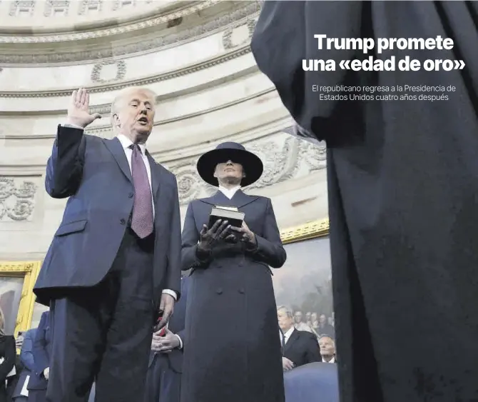 TRUMP PROMETE UNA «EDAD DE ORO»