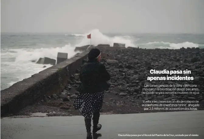 CLAUDIA PASA SIN APENAS INCIDENTES