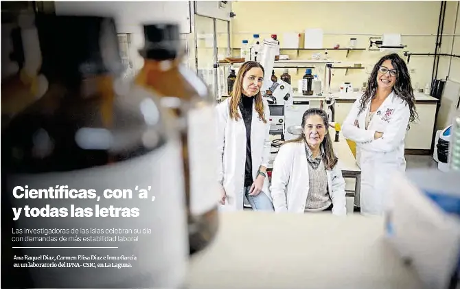 CIENTÍFICAS, CON ‘A’, Y TODAS LAS LETRAS